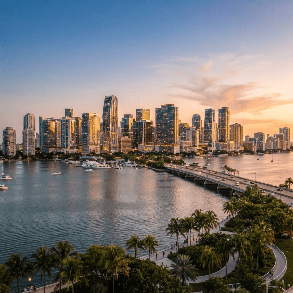 Miami, FL skyline