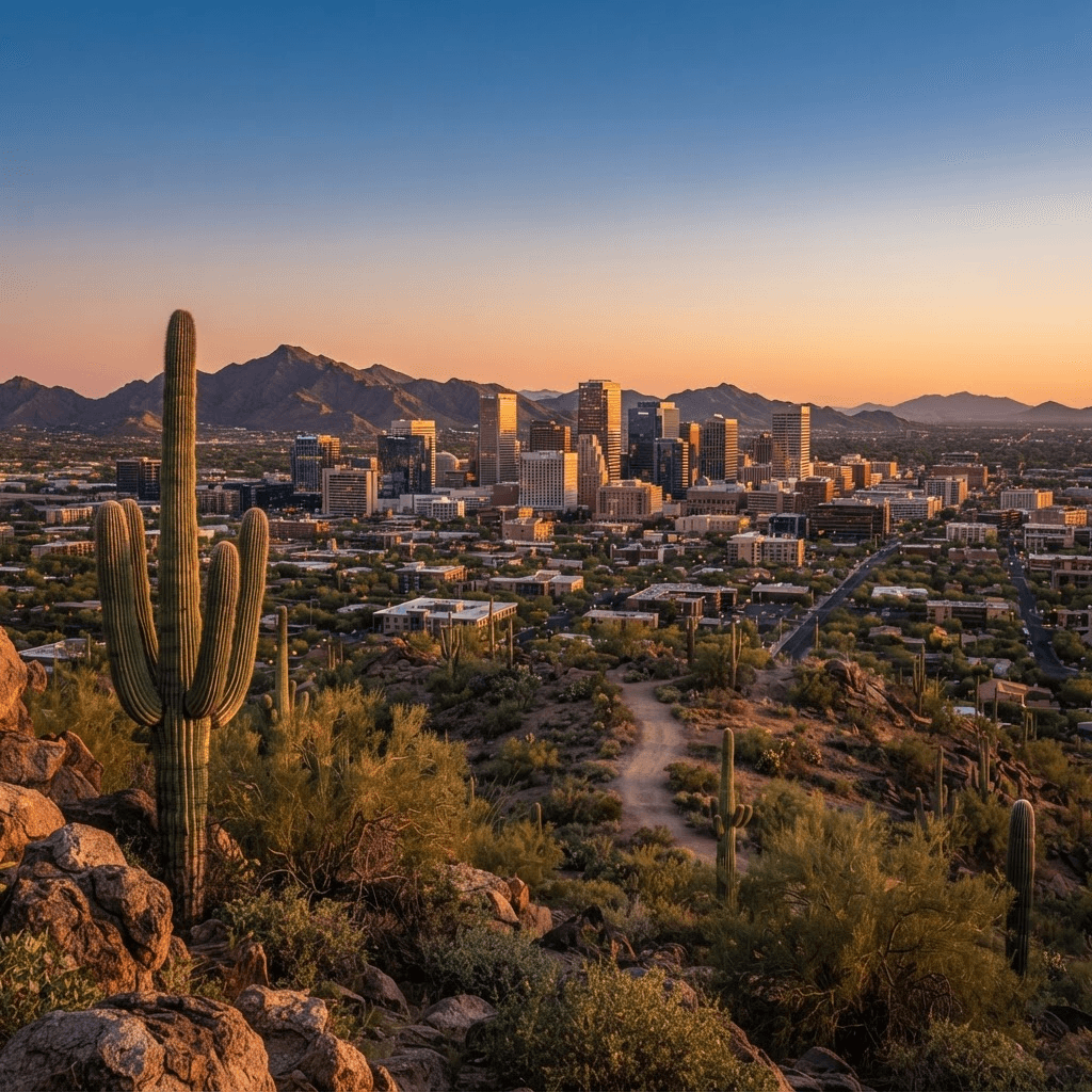 Phoenix, AZ skyline
